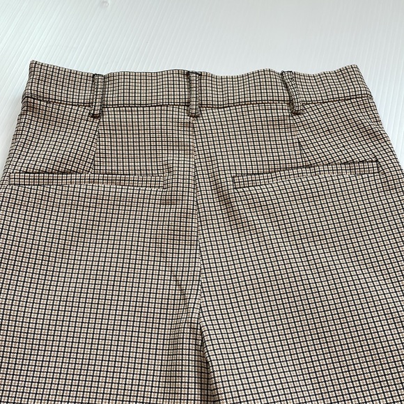 Forever 21 super skinny plaid trousers, black, cream & tan plaid. Women’s small - Picture 11 of 12